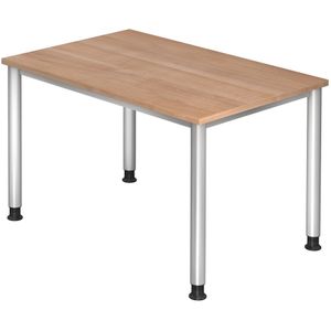 Bureau | In Hoogte Verstelbaar | Walnoot/Aluminium | Hilo 12 S