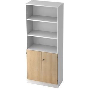 Wandkast | Wit/Eik | 80 x 42 x 200,4 cm | Signa K 6770 SG