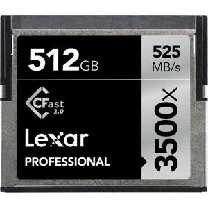 Lexar CFast Pro 512GB 3500x Geheugenkaart