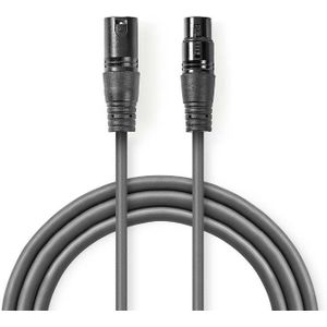 Nedis XLR 3 pins male-female kabel 10m