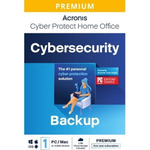 Acronis Cyber Protect Home Office Premium + 1 TB Cloud storage 1 user/1 Year Digitale Licentie