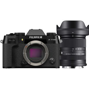 Fujifilm X-T50 zwart + Sigma 18-50mm F/2.8 DC DN Contemporary Fujifilm X