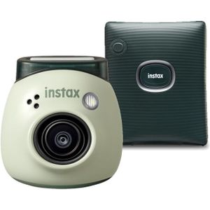 Fujifilm INSTAX PAL digital camera, Pistachio Green + printer SQUARE Link, Green