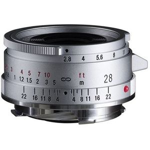 Voigtländer Color-Skopar 28mm F/2.8 ASPH Type II Leica M Mount zilver