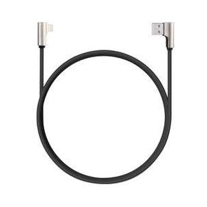 Aukey 90-graden USB Lightning kabel zwart - 1,2 Meter