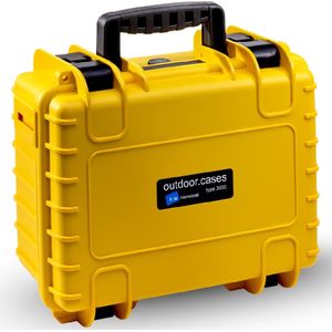 B&W Outdoor.cases Type 3000 Case for DJI Air 3 , or Air 3 Fly More Combo, yellow