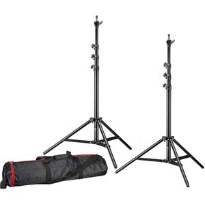 BRESSER Lampstatief - BR-TP240 PRO-1 - Set van 2 - 240 cm - Inclusief Statieftas