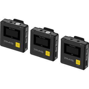 7RYMS iRay DW20 PRO draadloze microfoon met 2 zenders + case