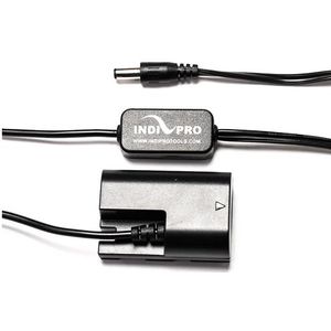 IndiPro 2.5mm DC Power Cable to Regulated Canon LP-E6 Dummy Battery (24")