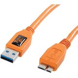 Tether Tools TetherPro USB 3.0 Male to Micro-B 4.6m Oranje