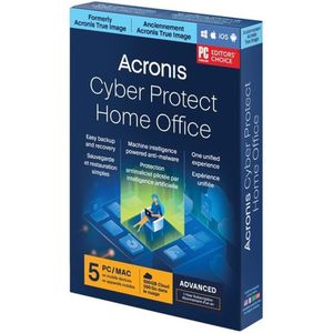 Acronis Cyber Protect Home Office Advanced + 500 GB Cloud storage 5 users/1 Year Digitale Licentie