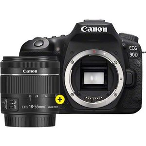 Canon EOS 90D + EF-S 18-55mm F/4-5.6 IS STM compact