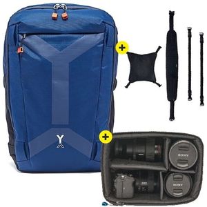 NYA-EVO Fjord 26 Adventure camera backpack Midnight Blue+ Sport Package + Removable Camera Insert Small