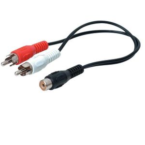 Cognisys RCA Y Cable - Female to 2 Male