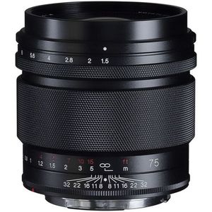 Voigtländer Nokton 1.5/75mm Canon RF-mount asferisch, zwart