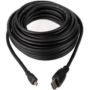 Caruba HDMI male - Micro HDMI male Cable (no chipset), 10 m