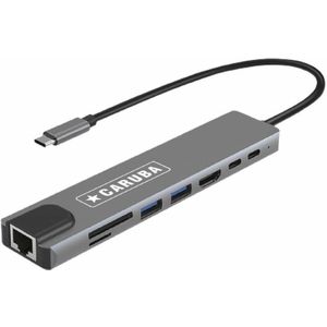 Caruba 8-in-1 USB-C Hub met Ethernet