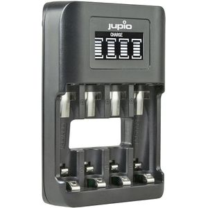 Jupio USB 4-slots Ultra Fast Battery Charger LCD