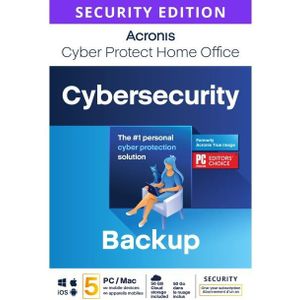 Acronis Cyber Protect Home Office - Security Edition + 50 GB Acronis Cloud Storage  5 Computers/1 Year Subscription