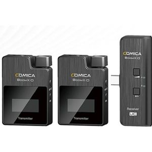 Comica  2.4G Digital 1-Trigger-2 Wireless Microphone | 2 transmitters + 1 receiver