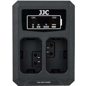 JJC DCH NPFW50 USB Dual Battery Charger (voor Sony NP FW50 accu)