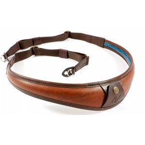 4V Design ALA Neck Strap - Metal Ring Brown/Brown