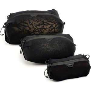 Peak Design Ultralight Mesh Packing Cube BUNDLE XXS-XS-S, black
