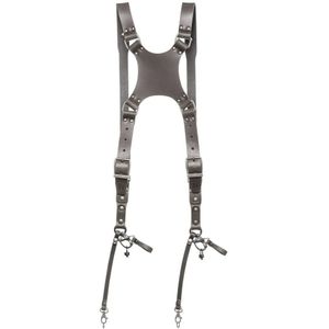 The Hantler Dual camera harness Stone Gray / Old silver, Regular