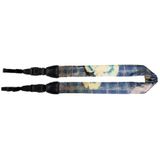 GGS SCS-01 silk scarf camerariem bloemenprint blauw