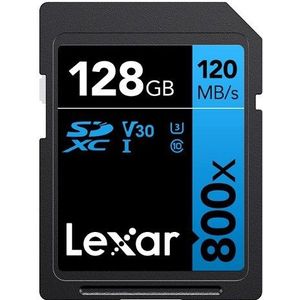 Lexar SDXC Blue Series UHS-I 800x 128GB V30