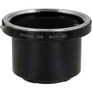 Fotodiox Pro Lens Mount Adapter - Mamiya 645 (M645) Mount Lenses to Sony Alpha E-Mount  (M645-SnyE-Pro)