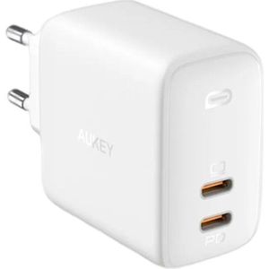 Aukey 2 Port PD Charger 65W 2 x USB C (white)