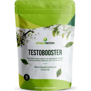 Testobooster - Natuurlijke testosteronbooster - Ashwagandha KSM-66, Zink, Magnesium en vitamine D3 – 1 maand