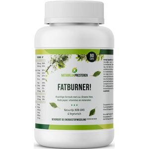 Natuurlijke Fatburner - vetverbrander - EGCG Groene thee extract - Spaanse peper - druivenpit extract - 90 caps