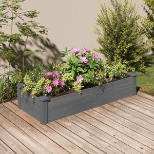 Plantenbak Verhoogd  - Vurenhout /  120 x 45 x 25 cm / Grijs