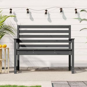 Tuinbank 159,5X48X91,5 Cm Massief Grenenhout of Douglas Hout /  109 x 48 x 91.5 cm / Grijs grenenhout