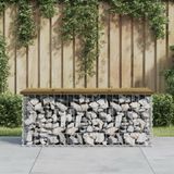 Tuinbank Schanskorfontwerp 103X44X42 Cm Hout / 1 (834361) / 103 x 44 x 42 cm (834361) / Donkerbruin (834361)