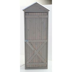 Houten Tuingereedschapshuis Lightgrey, zinken dak