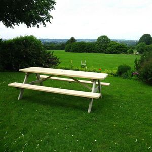 Picknicktafel 240 cm KING ® / 4 cm dikte