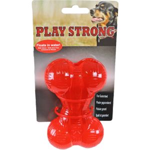Play Strong Hondenspeelgoed Rubber Bot - Rood