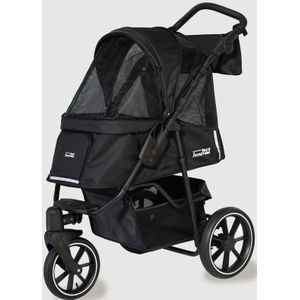 InnoPet Premium Cozy - Actie Gratis Regenhoes - Hondenbuggy - Black