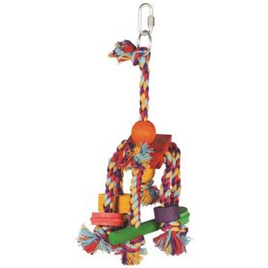 Happy pet speelgoed papegaai fiesta assorti (31X12X10 CM)