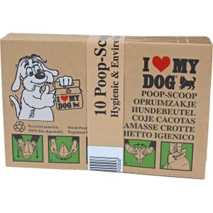 I Love My Dog Hondenpoepzakje - Bundel a 10 stuks