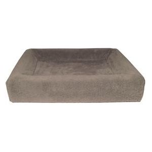 Bia bed fleece overtrek hondenmand taupe (BIA-60 70X60X12 CM)