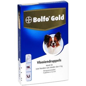 Bolfo gold hond vlooiendruppels (40 2 PIPET)