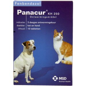 Panacur Ontworming - Hond En Kat - KH 250 - 10 Tabletten