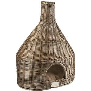 Duvo+ Provence Rieten Iglo - incl. Kussen - 54x37x73cm