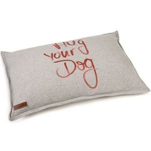 Beeztees hondenkussen lounge hug your dog grijs (100X70 CM)