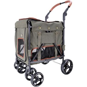 Ibiyaya Hondenbuggy Giant Pet Wagon – Army Green