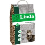 Linda Kattenbakvulling - Geperste Houtkorrel - 20ltr